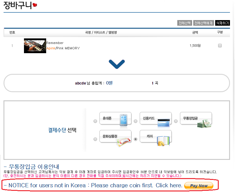 12페이팔충전장바구니